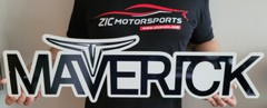 Ford Maverick with Horns Steel Sign