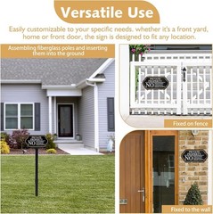 Private Property No Trespassing Sign with Stake 5x10in 35in High No Soliciting