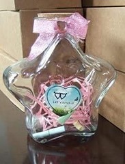 Masterchinese Origami Star Glass Jar Decoration Star – 6 Inches Tall