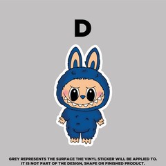 Labubu Vinyl Stickers – Waterproof, Scratch‑Proof, Dishwasher Safe Decals