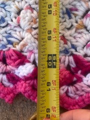 Handmade Crocheted Afghan Pastel Throw Baby Blanket 41X61” Free Shipping