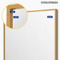 2-Pack 22″x30″ Matte Gold Vanity Mirror, Wall Mount, Vertical or Horizontal