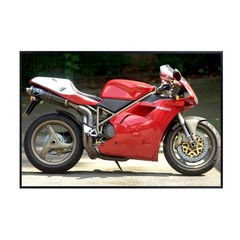Ducati 916 SPS Motorcycle Poster – Italian Superbike Wall Art, Satin Finish