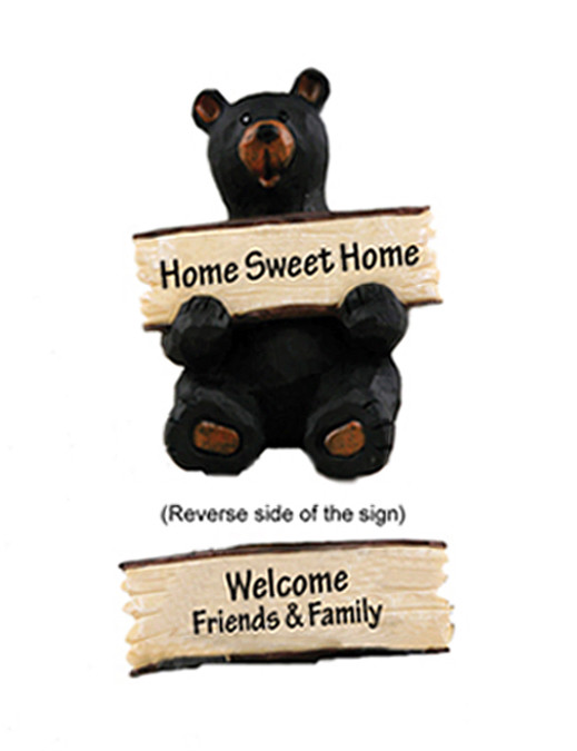 Bears w/Reversible Signs “Free Bear Hugs”,“Home Sweet Home” & More (Your Choice)