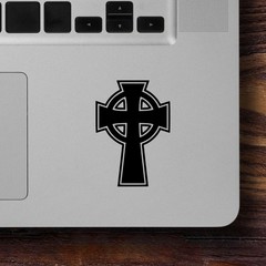 Celtic Cross Vinyl Decal V2 – Irish Ireland Christian Die Cut Sticker
