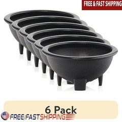 10oz Black Salsa Serving Dish Dips Snacks Parties Taco Nights Easy Clean 6 Pack