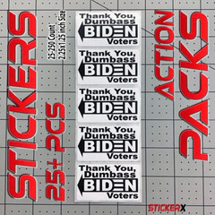 FUNNY BIDEN TRUMP GAS PRICES STICKERS Fuel PUMP POLITICAL 25+ Bulk Decal Pack