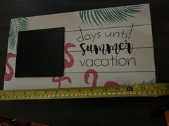 Days Until Summer Hobby Lobby Chalkboard Flamingo Countdown Sign 14X8