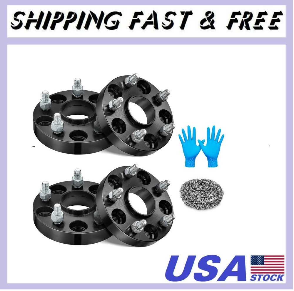 1 inch 5×4.5 Hub Centric Wheel Spacers, 5×114.3 mm Wheel Hub Adapter M12x1.5
