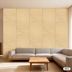 4PCS PU Panels Faux Stone Wall Panels for Interior Wall Decor Home Office