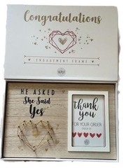 Genius Impact He Asked She Said Yes Engagement String Art Photo Frame