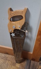 Veteran-Made American Flag Cutout Repurposed Hand Saw Wall Decor