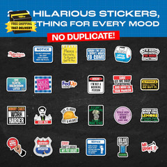 200 PCS Hard Hat Stickers for Adults (No Duplicates) Sarcastic, Meme, & Funny St