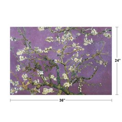Vincent Van Gogh Almond Blossom Branches Purple Art Print Poster 36×24
