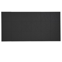 18 Pack Acoustic Wall Panels 11.8″ x 11.8″ Self-Adhesive Soundproof Panels Black