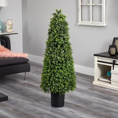 4’ Eucalyptus Topiary Artificial Tree (Indoor/Outdoor) Home Decor. Retail $307