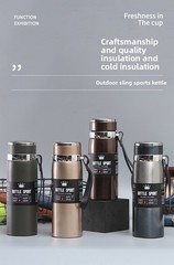 1L Vacuum Insulated Water Bottle – Stainless Steel Thermos for Water, Tea & Coff