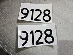 TWO Custom Mailbox Address Street Numbers Vinyl Decal House Business Door 3.0