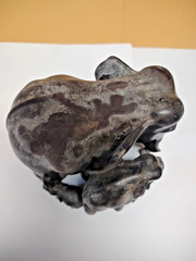 Vintage Multi-Elephant Sculpture (Polystone Resin?). Unique – see pictures.