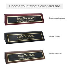 Elegant Wood Name Plate for Desk | The Perfect Desk Name Plate Personalized Gift