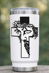 Christian Cross Vinyl Decal Sticker Religious Jesus Cross 03