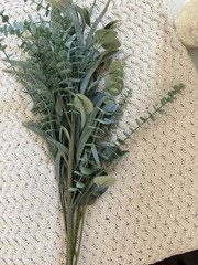 West Elm Mixed Eucalyptus Bundle O/S Faux Botanicals Green