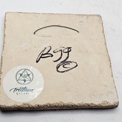 Trillium Gallery Tile Dragonfly Design 6″ Wall Hanging Rustic Primitive Signed