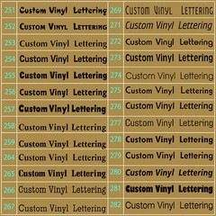 CUSTOM Lettering Decal With Background, Outline, or Contour Two Colored Sticker