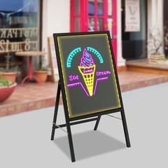LED Message Writing Board Standing Menu Sign Board LED Message Board 50*70cm