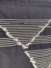 NWT Surya Savion Woven Black & White Hanging Wall Hanging Art Geometric 24″x36″