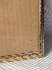 Lot of 3 Vintage brass Gold Metal ornate Picture Frames 8 x 10 MCM Glass