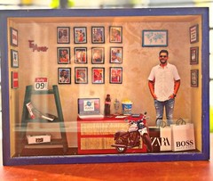 Personalized Gift, 3D Miniature frame, customized photo frame, Anniversary Gift