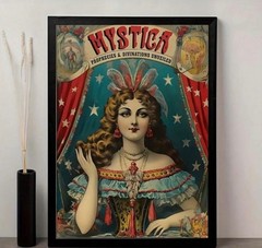 Canvas Wall Art MYSTICA VINTAGE CIRCUS FORTUNE TELLER 2 Sizes 844