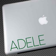 (2) Adele VINYL STICKER CAR DECAL 19 21 rolling in the deep poster wall art