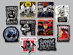 Napalm Death Vinyl Sticker Lot (10 Pack) death metal black grindcore terrorizer