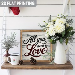 All You Need Is Love Wooden Framed Plaque Sign Romantic Home Desktop Decoration