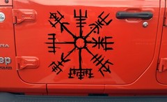 Viking Compass Vinyl Decal V10 | Vegvisir Way Sign Post Norse Mythology Die Cut