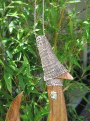 Hawaiian Hand Made Wall Decor Solid Wood Sleek Polynesian Fish Hook Tribal