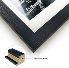 12X16 Frames Display 11X14 Picture with Mat or 12 X 16 Photo without Mats Black