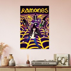 Ramones Poster – Greatest Hits Live – Punk Rock Live Illustration 1980s