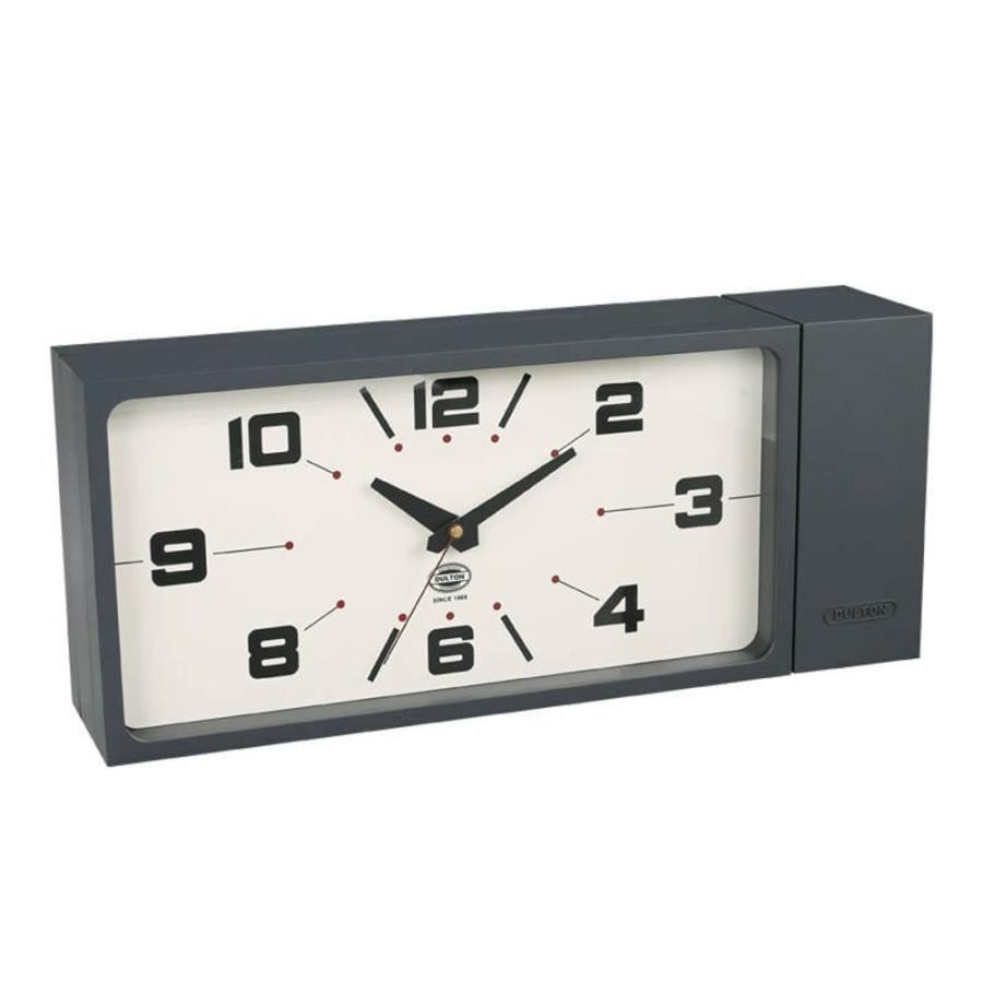 DULTON Double Face Wall Clock Rectangle Gray Magnetic Mount H21-0362GY