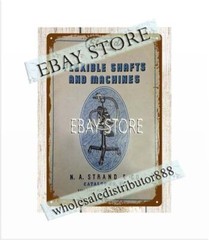 1930 N.A. Strand Flexible Shaft Machines Chicago metal tin sign wall accessories