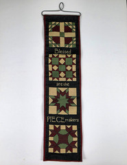 Blessed Are The Peace Makers Hanging Tapestry Wall Hanging Pendent 32″ x 8″