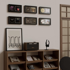 Solid Wood CD Display Frame for Cases & Discs – Tabletop Mount & Wall Mount, Acr