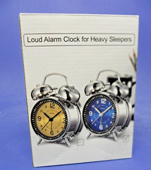Peakeep Loud Alarm Clock for Heavy Sleepers Adults, Metal 4 Inches Twin Bell