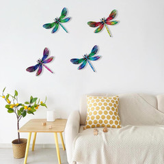 Metal Dragonfly Wall Decor, 9 Inches Dragonfly Outdoor Wall Art for Fence Garden