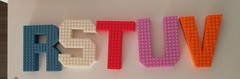3D Printed Letter A–Z | Custom Initial | Brick‑Style Block Decor | Any Color