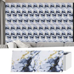 11.8in Peel and Stick Marble Wall Tile Waterproof Self Adhesive Bathroom Decor