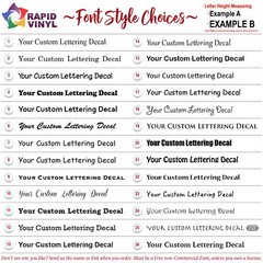 Custom Vinyl Lettering Signage Decal Sticker Business Car Boat RV Truck Window