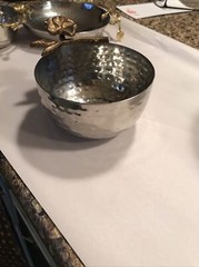 3 Bowl Silver Color With Gold Color Branch, Size Varies ￼